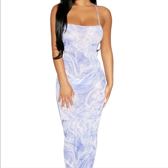 Naked Wardrobe Mesh Maxi Dress - Picture 1 of 2